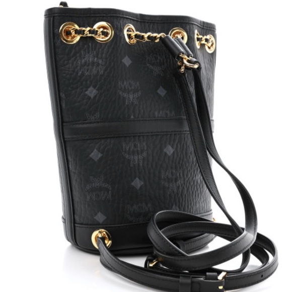 🔥NEW MCM Mini Visetos backpack with chain shoulder straps - Picture 4 of 8